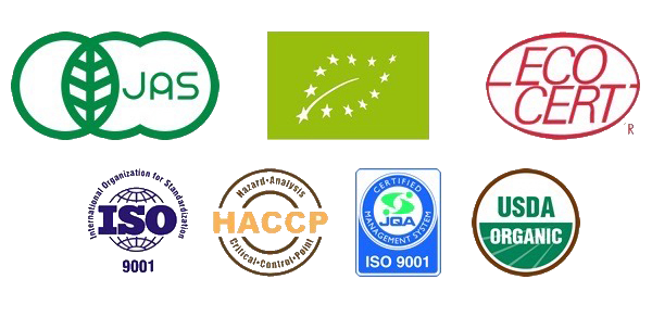 ISO22000 HACCP・有機JAS国際規格の品質・衛生管理が徹底された工場で製造