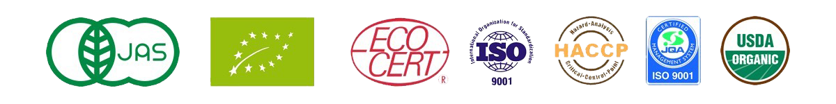 ISO22000 HACCP・有機JAS国際規格の品質・衛生管理が徹底された工場で製造